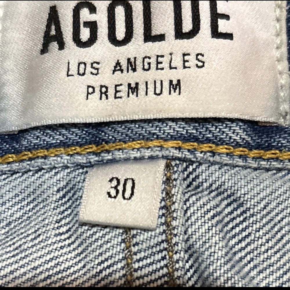Agolde Parker Distressed Jean Shorts -30 - Picture 4 of 8